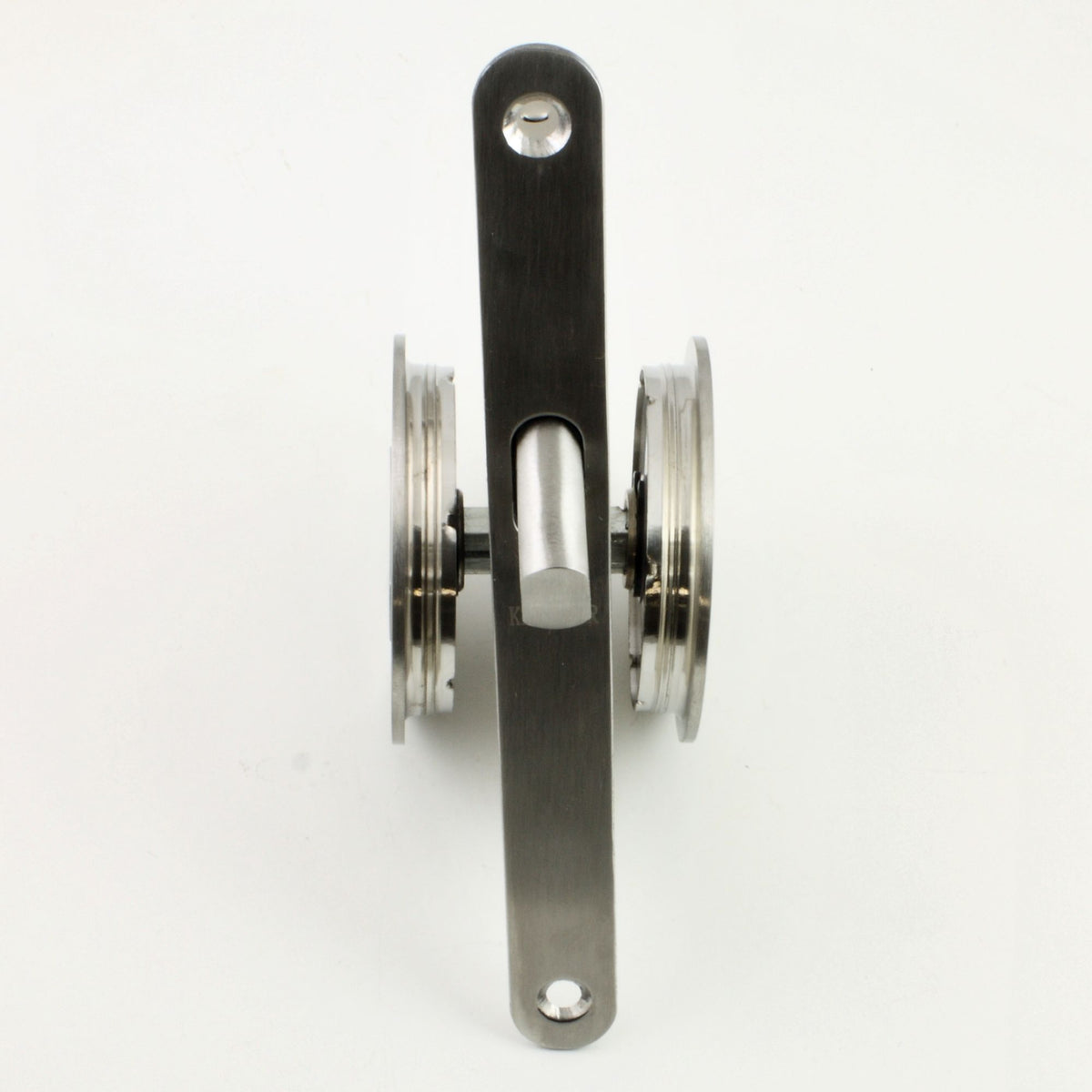 Bathroom Hook Lock For Sliding Pocket Doors - With Turn And Release  - Satin Stainless Steel - G Johns & Sons Ltd - Architectural Ironmongery