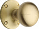 Kensington Round Mortice Knobs - Satin Brass (Lacquered)