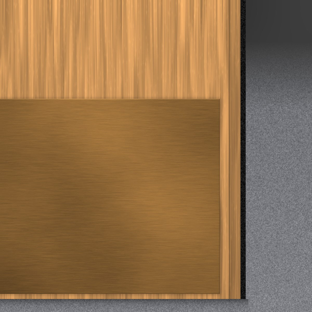 Made To Order Kick Plate - Antique Brass (Lacquered) - Without Screw Holes