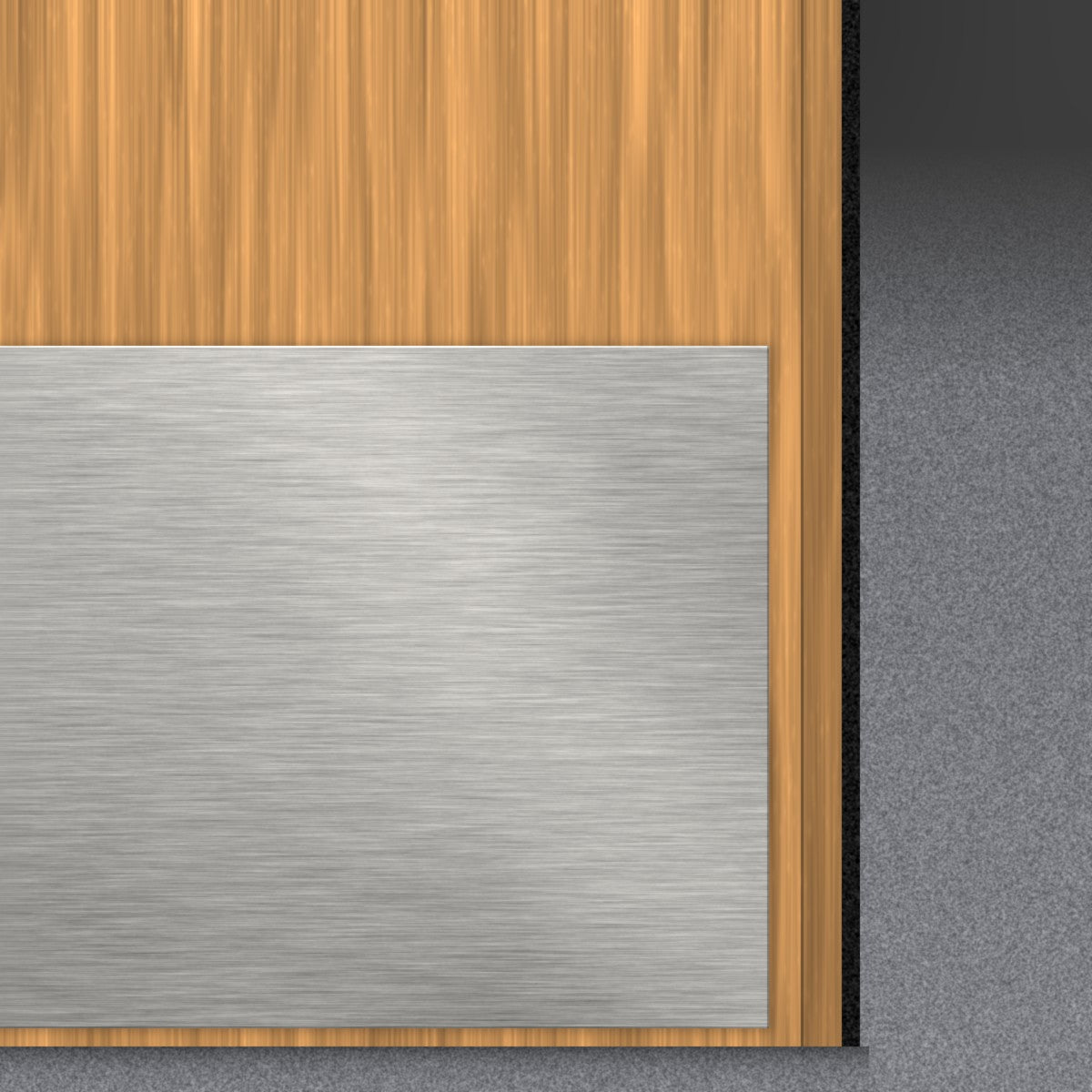 Made To Order Kick Plate - Satin Stainless Steel - Without Screw Holes