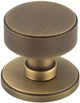Knurled Design Mortice Knob With Concealed Fixed Rose - Antique Brass (Lacquered)