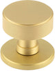 Knurled Design Mortice Knob With Concealed Fixed Rose - Satin Brass (Lacquered)