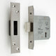 5 Lever British Standard Mortice Dead Lock - Satin Stainless Steel BS3621 Rated - CE / UKCA Marked - Fire Rated - Certifire Approved