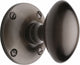Mayfair Oval Mortice Knobs - Matt Bronze (Lacquered)