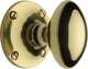 Mayfair Oval Mortice Knobs - Polished Brass (Lacquered)