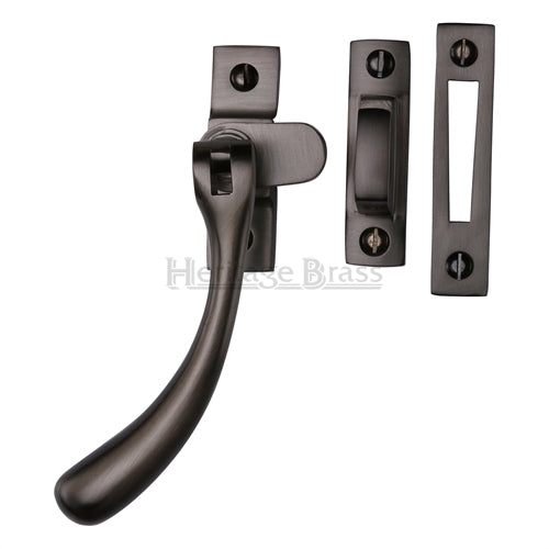 Bulb end Mortice & Hook Plate Ball Casement Fastener - Matt Bronze (Lacquered)