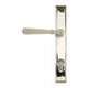 Newbury Slimline Lever Multi Point Door Lever Handles - 92mm Euro Centres - 212mm Bolt Centres - 244mm x 36mm Back Plate - Polished Nickel