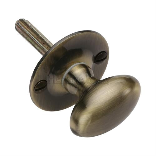 Oval Thumbturn For Use With Security Rack Bolts - Antique Brass