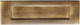 Plain Letter Plate 254mm x 79mm - Antique Brass (Gloss Lacquered)
