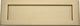 Plain Letter Plate - 254mm x 79mm - Satin Brass (Lacquered)
