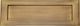 Plain Letter Plate - 305mm x 102mm - Antique Brass (Gloss Lacquered)