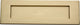 Plain Letter Plate - 305mm x 102mm - Satin Brass (Lacquered)