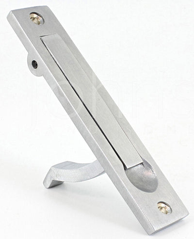 Pocket Door Edge Pull - Spring Loaded - Satin Chrome