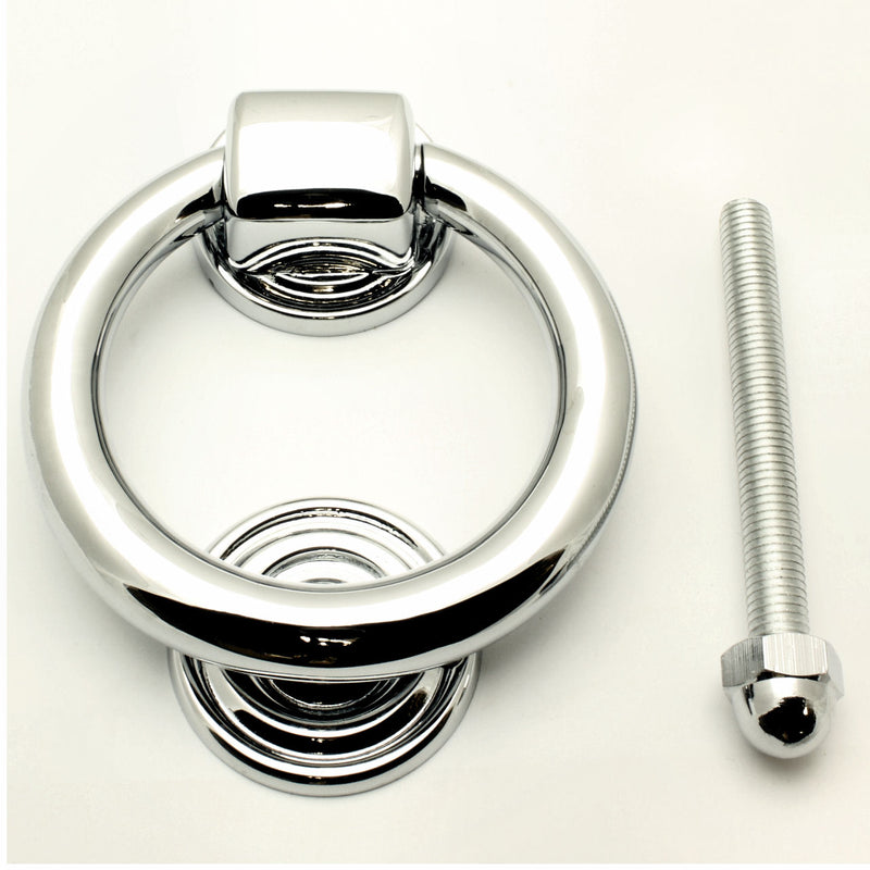 Ring Door Knocker - Polished Chrome