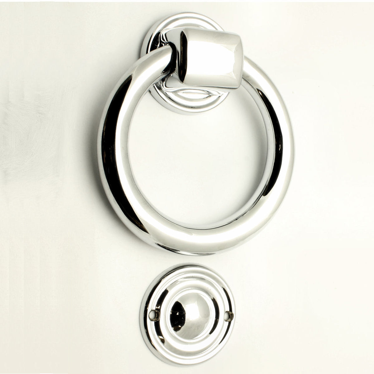 Ring Door Knocker - Polished Chrome