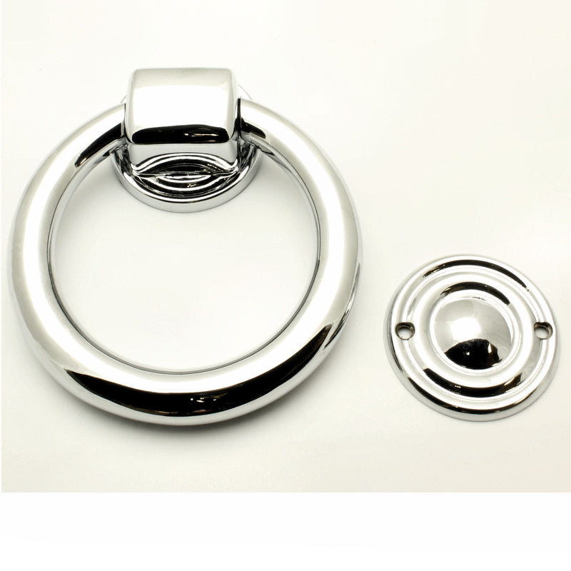 Ring Door Knocker - Polished Chrome