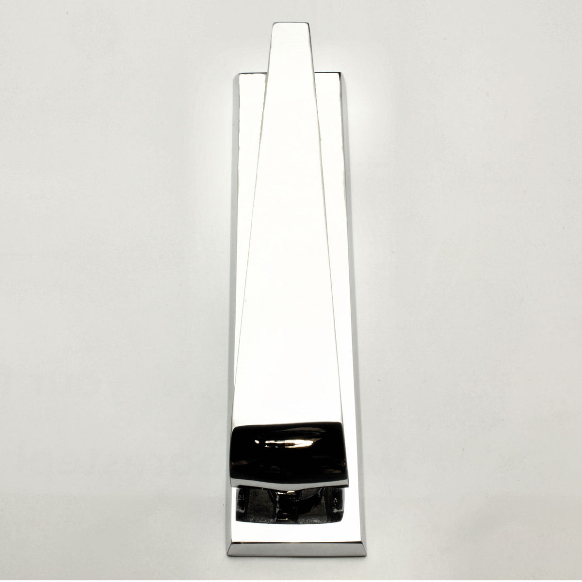 Contemporary Design Narrow Style Front Door Knocker - Polished Chrome - G Johns & Sons Ltd - Architectural Ironmongery