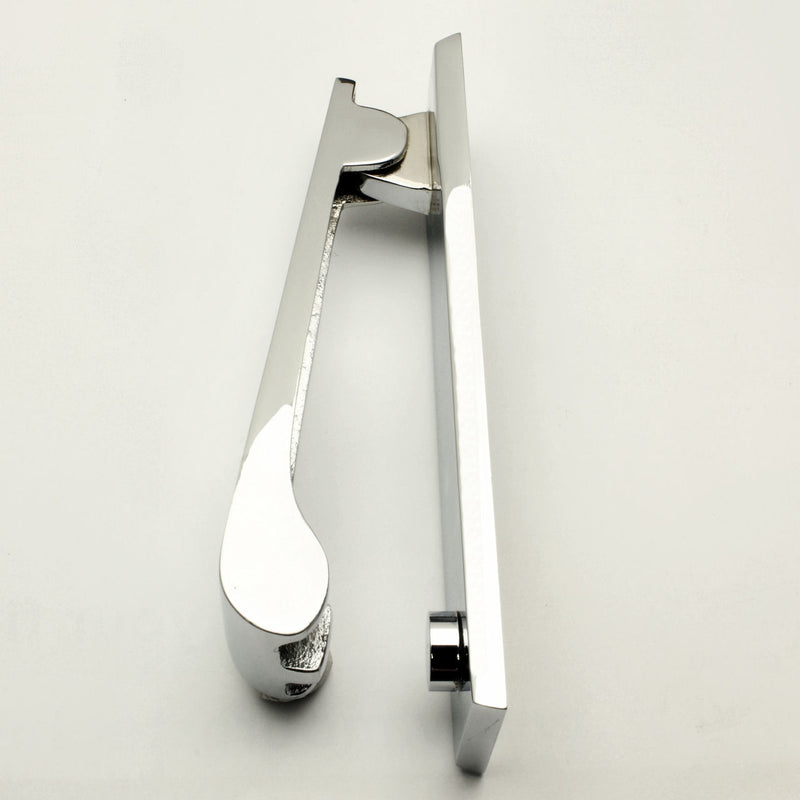 Contemporary Design Narrow Style Front Door Knocker - Polished Chrome - G Johns & Sons Ltd - Architectural Ironmongery