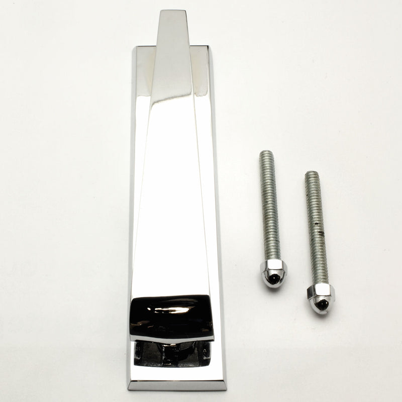 Contemporary Design Narrow Style Front Door Knocker - Polished Chrome - G Johns & Sons Ltd - Architectural Ironmongery