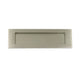 Plain Letter Plate 257mm x 80mm (10" x 3") - Satin Chrome