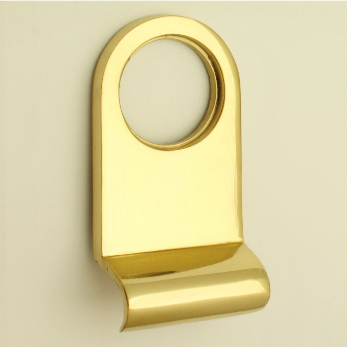 Front Door Cylinder Pull - To Suit Standard "Yale" Style Locks - Polished Brass