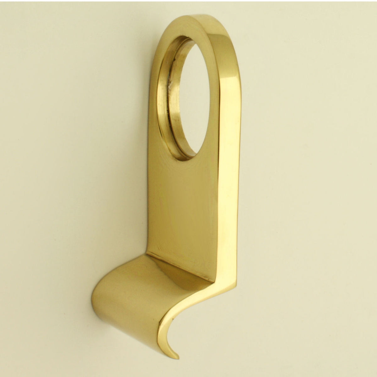 Front Door Cylinder Pull - To Suit Standard "Yale" Style Locks - Polished Brass - G Johns & Sons Ltd - Architectural Ironmongery