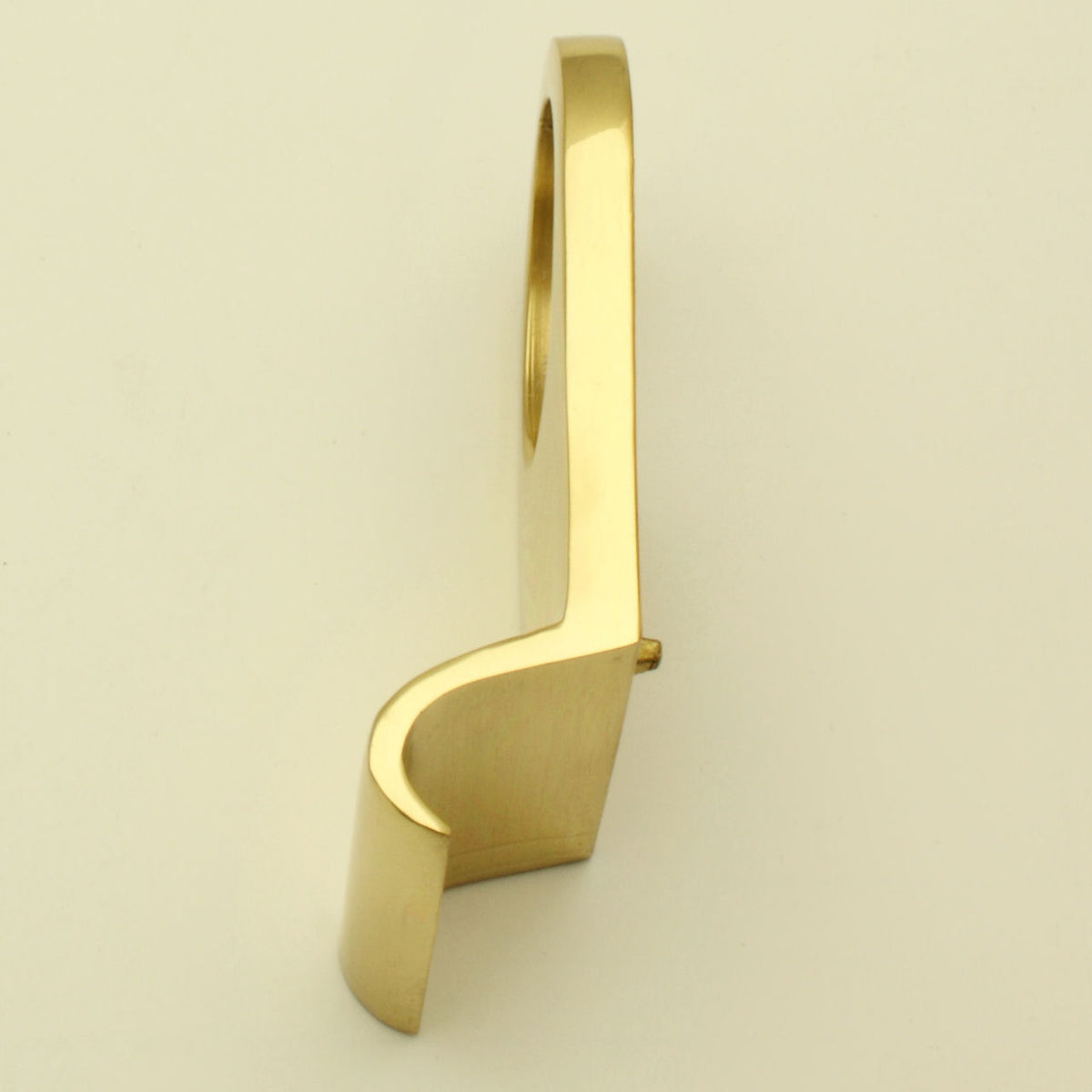 Front Door Cylinder Pull - To Suit Standard "Yale" Style Locks - Polished Brass - G Johns & Sons Ltd - Architectural Ironmongery