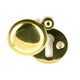 Plain Covered Escutcheon - (Key Hole Cover) - 32mm Diameter - Polished Brass (Lacquered)