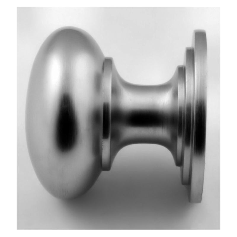 Traditional Heavy Quality Solid Brass Cupboard Knobs - 5 Sizes Available - Satin Chrome - G Johns & Sons Ltd - Architectural Ironmongery