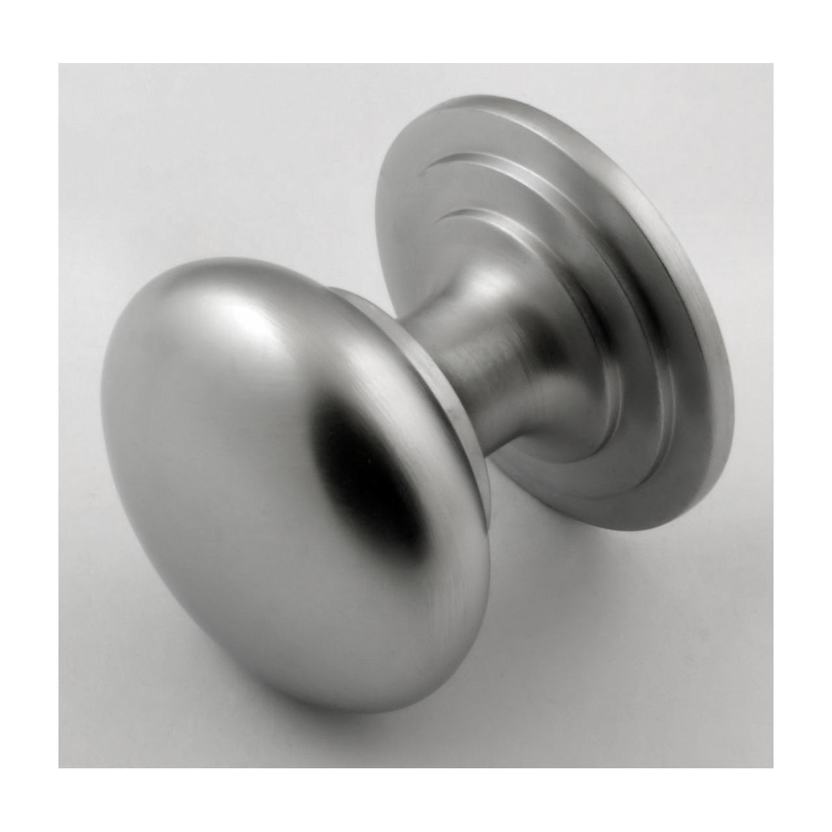 Traditional Heavy Quality Solid Brass Cupboard Knobs - 5 Sizes Available - Satin Chrome - G Johns & Sons Ltd - Architectural Ironmongery