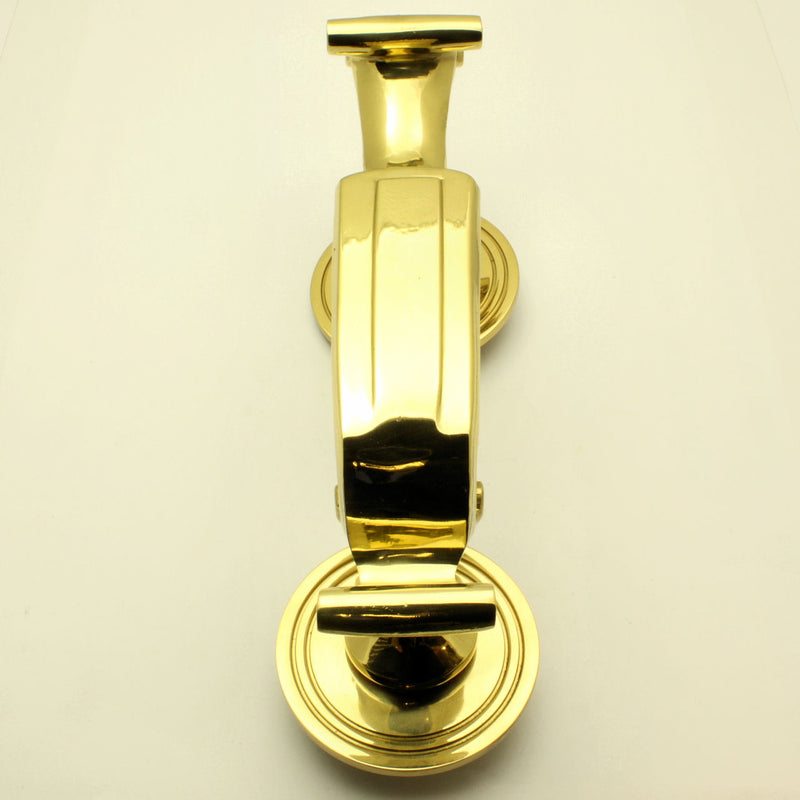 Doctors Style Front Door Knocker - Polished Brass - G Johns & Sons Ltd - Architectural Ironmongery