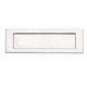 Plain Front Door Letter Plate - 276mm x 94mm - Polished Chrome