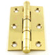 4 Ball Bearing Hinge - Polished Brass PVD Plated - 76mm x 50mm