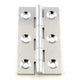 Small Polished Chrome Cabinet Hinges - 64mm x 35mm