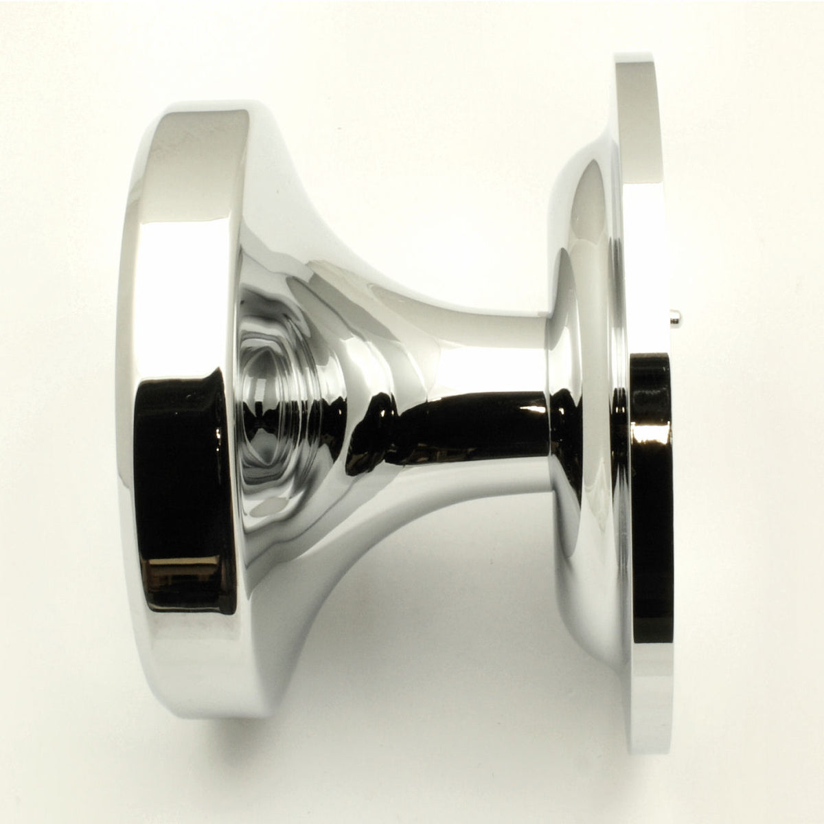 Victorian Style Centre Door Knob - Polished Chrome - G Johns & Sons Ltd - Architectural Ironmongery