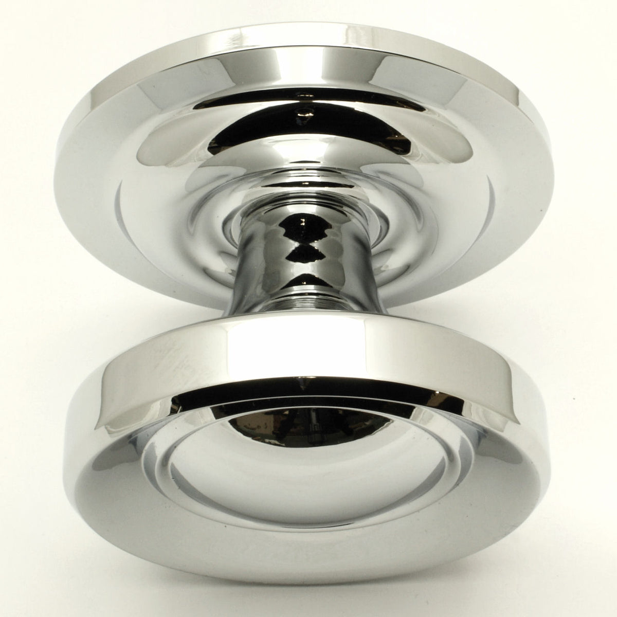 Victorian Style Centre Door Knob - Polished Chrome - G Johns & Sons Ltd - Architectural Ironmongery