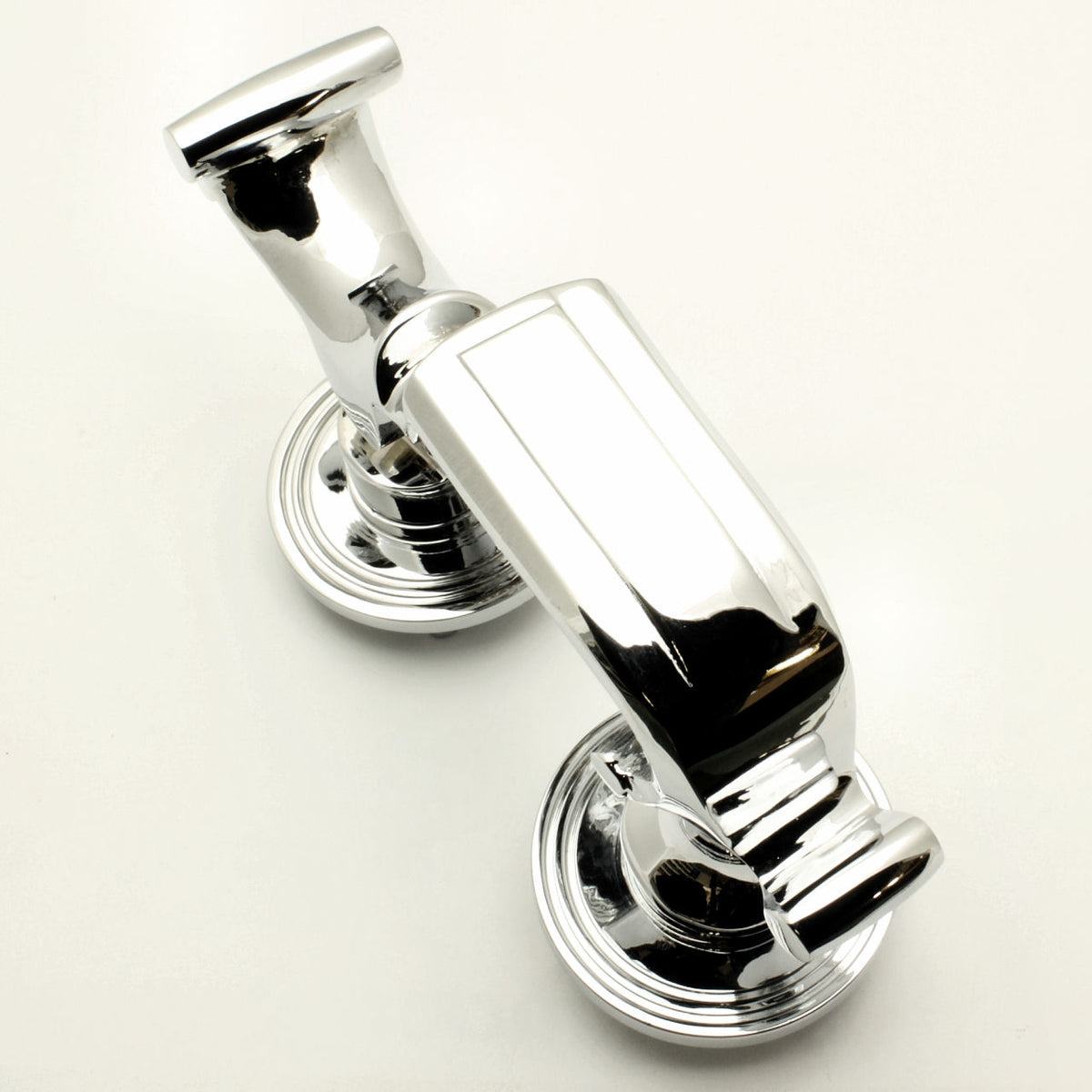 Doctors Style Front Door Knocker - Polished Chrome - G Johns & Sons Ltd - Architectural Ironmongery