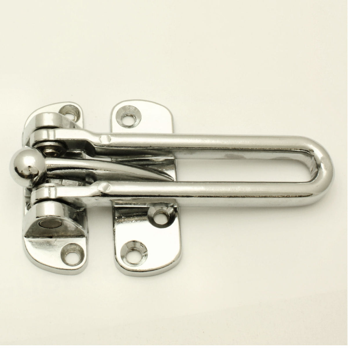 Front Door Guard (Hotel Room Guard) - Polished Chrome - G Johns & Sons Ltd - Architectural Ironmongery