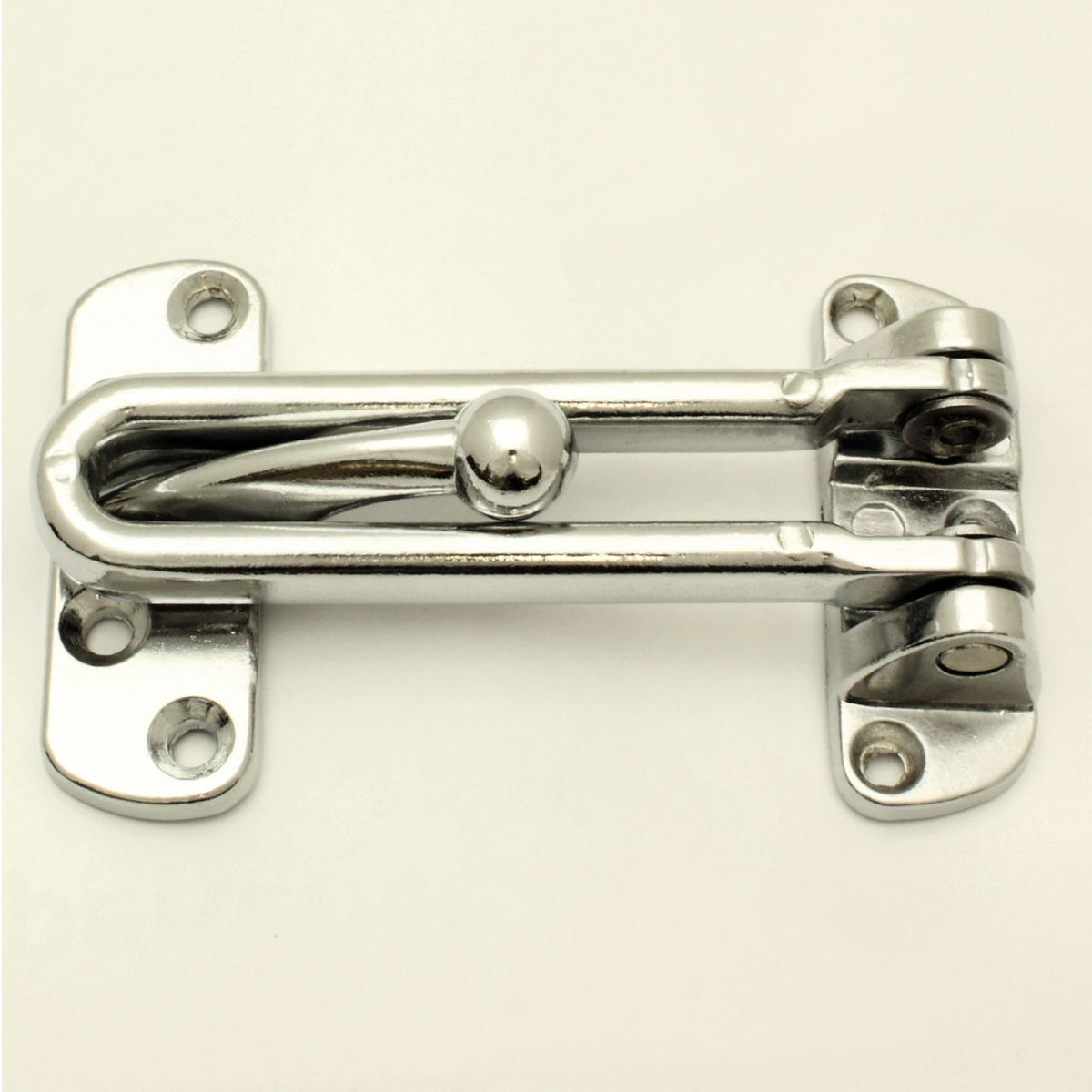 Front Door Guard (Hotel Room Guard) - Polished Chrome - G Johns & Sons Ltd - Architectural Ironmongery