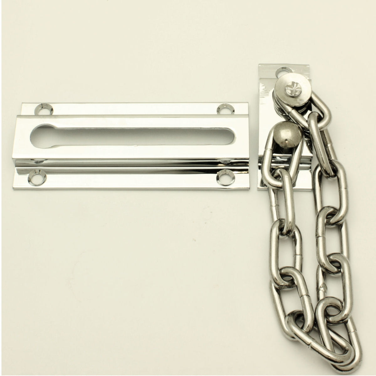 Front Door Security Chain - Polished Chrome - G Johns & Sons Ltd - Architectural Ironmongery