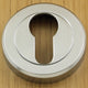 Euro Profile Round Escutcheon - Satin Chrome