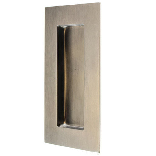 Contemporary Rectangular Design Flush Pull Handle - Satin Stainless Steel