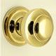 Traditional Victorian Centre Door Knob - Polished Brass (Lacquered)