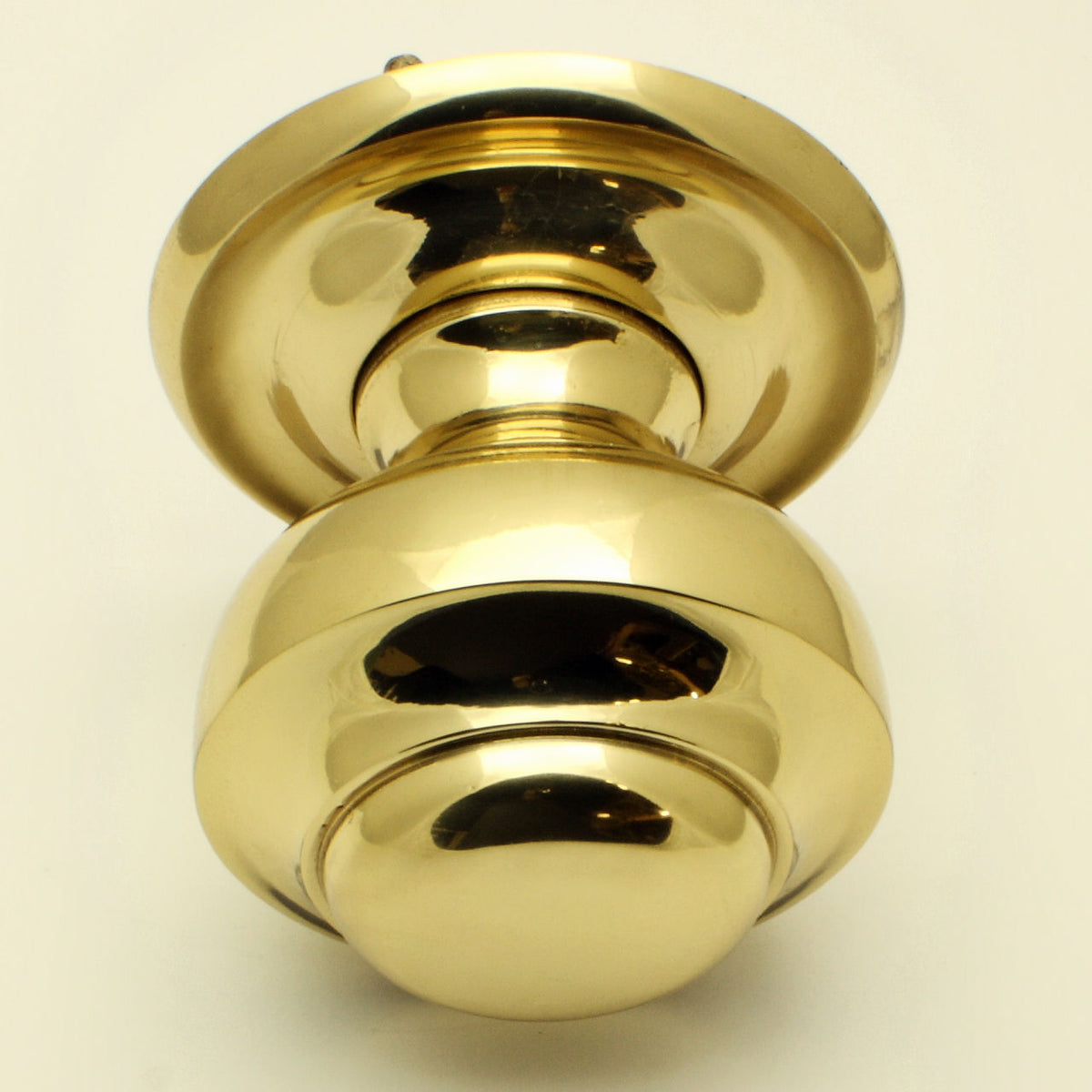 Traditional Victorian Centre Door Knob - Polished Brass - G Johns & Sons Ltd - Architectural Ironmongery