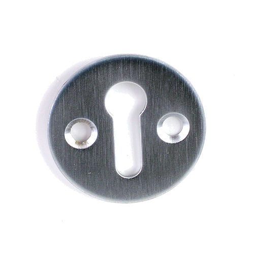 Plain Round Standard Escutcheon - Satin Chrome