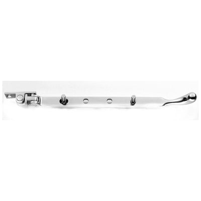 Casement Window Stay - Polished Chrome - Bulb End Design