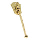 Fold-Away Coat And Clothes Hanger Support Hook - Polished Brass (Lacquered)