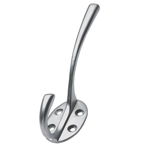 Hat And Coat Hook - Satin Chrome