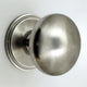 Modern Plain Style Centre Front Door Knob - Satin Chrome