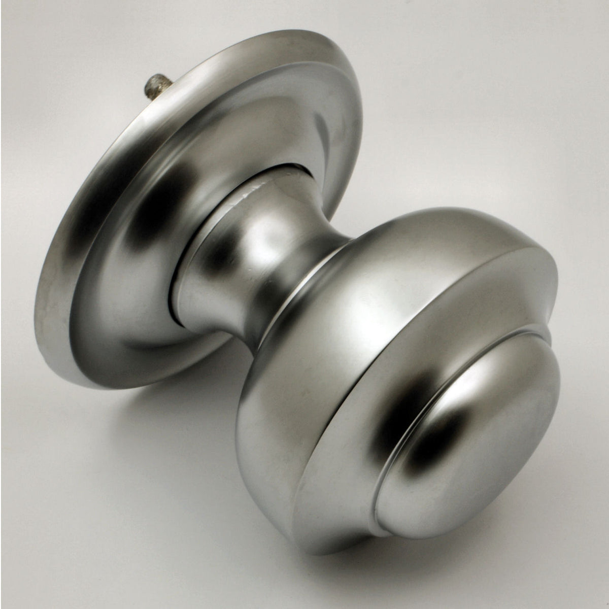 Traditional Victorian Style Centre Door Knob - Matt Chrome - G Johns & Sons Ltd - Architectural Ironmongery